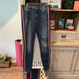 Mother high waisted looker in here kitty kitty glitter racer size 30